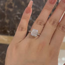 Stylishwe エレガント 2PC クッションカット ジュエリーセット