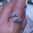 Stylishwe  4.0カラット デザイン感 オープン 結婚指輪