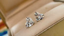 Stylishwe クラシック 1.25カラット ハートカット スターリングシルバー ピアス
