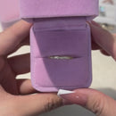 Stylishwe  0.3カラット イエローゴールド ラウンドカット エタニティリング