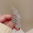 Stylishwe   クラシック フェザーデザイン ブローチ 合わせやすい