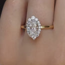 Stylishwe  2.5カラット イエローゴールド オーバルカット 婚約指輪