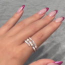 Stylishwe 1.0カラット ホワイトゴールド ラウンドカット エタニティリング