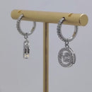 Stylishwe おしゃれ モアサナイト おどる ドロップ ピアス