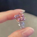 Stylishwe  6.0カラット アッシャーカット モルガナイトピンク レディース 婚約指輪