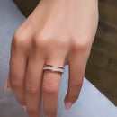 Stylishwe 1.8 carat pink gold eternity ring 