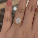 Stylishwe  2PC オーパルストーン ジュエリーセット