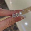 Stylishwe エレガント 2PC クッションカット ジュエリーセット