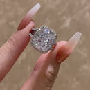 Stylishwe 9.0カラット ヘイロー クッションカット 婚約指輪