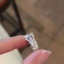 Stylishwe  2.0カラット ホワイトゴールド プリンセスカット 婚約指輪