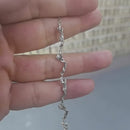 Stylishwe バラデザイン スターリングシルバー レディースブレスレット