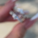 Stylishwe 0.25カラット  クラウンデザイン ラウンドカット エタニティリング