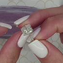 Stylishwe Elegant 3.50ct Radiant Cut Ring Set 