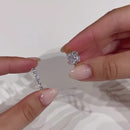 Stylishwe  3.5カラット 可愛くて上品 イエローゴールド クッションカット 指輪セット