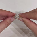 Stylishwe  2.5カラット イエローゴールド クッションカット 婚約指輪