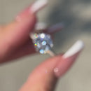 Stylishwe  2.5カラット ホワイトゴールド ラウンドカット 婚約指輪