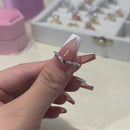 Stylishwe  0.1カラット ラウンドカット スターリングシルバー エタニティリング