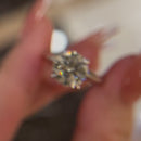 Stylishwe  2.8カラット ホワイトゴールドラウンドカット 婚約指輪