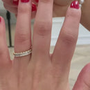 Stylishwe  3.5カラット  イエローゴールド エメラルドカット 指輪セット