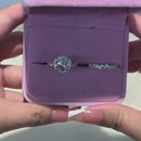 Stylishwe  3.0カラット  ホワイトゴールド ラウンドカット指輪セット