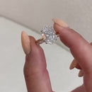 Stylishwe  4.0カラット イエローゴールド オーバルカット  指輪セット