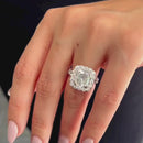 Stylishwe  2.5カラット ホワイトゴールド クッションカット 婚約指輪