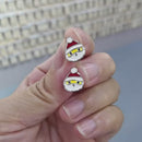 Stylishwe   クリスマス サンタクロースデザイン スターリングシルバー ピアス