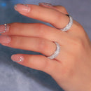 Stylishwe 2.0 Carat Diamond Clear Round Cut Wedding Ring 