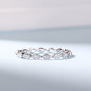 Stylishwe 繊細1.0カラット エタニティ 結婚指輪