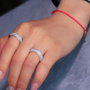 Stylishwe 2.0 Carat Diamond Clear Round Cut Wedding Ring 