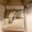 Stylishweゴージャス イエローサファイア エタニティリング