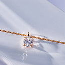 Stylishwe クラシック オーバルカット ペンダント ネックレス