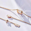 Stylishwe 1.5カラット エメラルドカット スターリングシルバー  ペンダント ネックレス