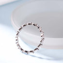 Stylishwe 繊細1.0カラット エタニティ 結婚指輪