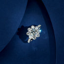 Stylishwe 1.0カラット ヒマワリ モチーフ 婚約指輪 - stylish we