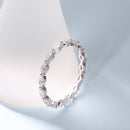 Stylishwe 繊細1.0カラット エタニティ 結婚指輪