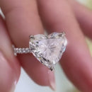 Stylishwe 6.0カラット ハートシェイプ 婚約指輪