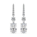 Stylishwe 3.5ct Luxury Oval Cut Drop Earrings