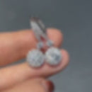 Stylishwe 0.8カラット ゴージャス  スターリングシルバー ドロップ ピアス