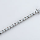 Stylishwe ロマンティック ホワイトゴールド ラウンドカット ブレスレット