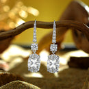 Stylishwe 3.5ct Luxury Oval Cut Drop Earrings