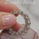 Stylishwe ゴージャス 6.0カラット エタニティ 結婚指輪