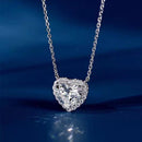 Stylishwe 4.0カラット ハートシェイプ ペンダント ネックレス