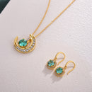 Stylishwe Moon Motif 2PCS Jewelry Set 