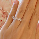 Stylishwe エレガント ピンクゴールド エタニティリング