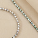 Stylishwe ロマンティック ホワイトゴールド ラウンドカット ブレスレット