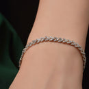 Stylishwe ear of wheat design eternity bracelet 