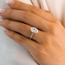 Stylishwe Classic 3.50 Carat Oval Cut Engagement Ring