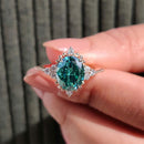 Stylishwe  2.0カラット ヴィンテージ パライバトルマリン 婚約指輪