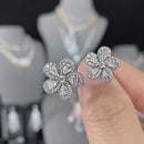 Stylishwe Lucky Cherry Blossom Motif Adjustable Open Wedding Ring